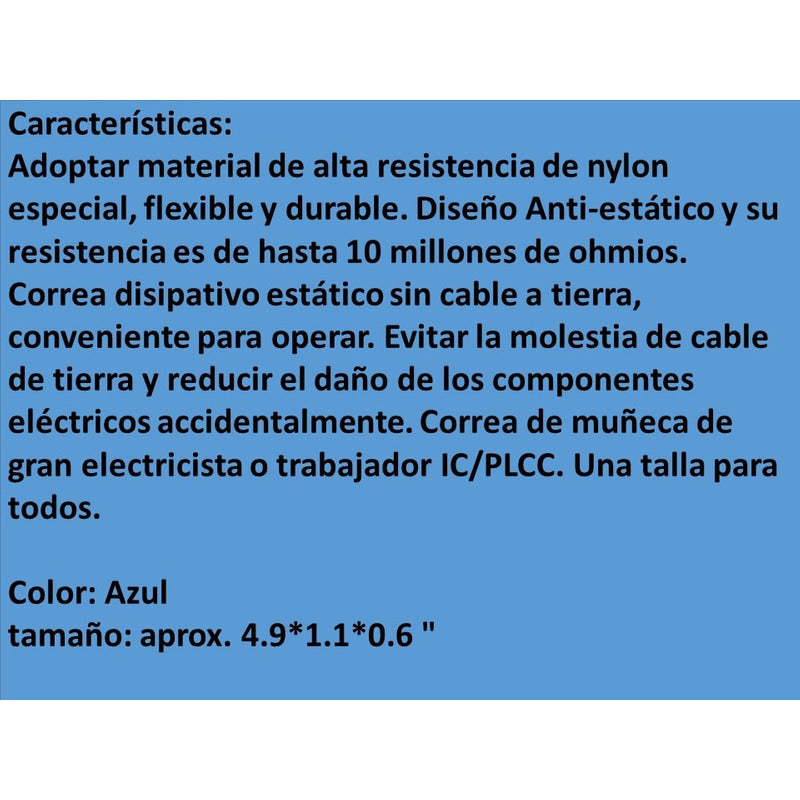 5 Pulsera Antiestatica Evita Descarga Electronica Reparacion