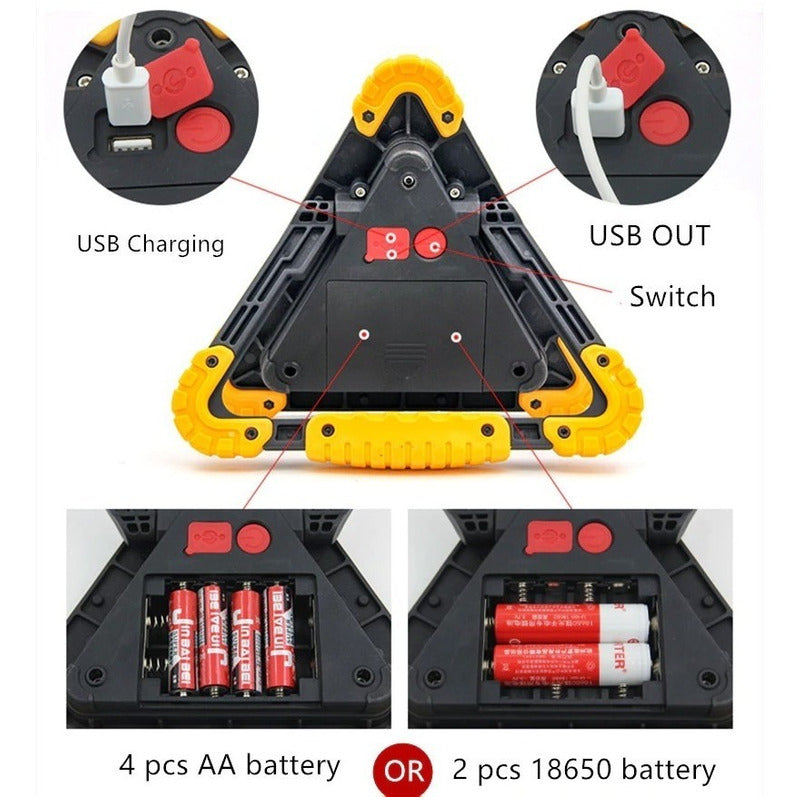 Lampara De Emergencia Recargable Blanco Rojo 50w Jetta Audi