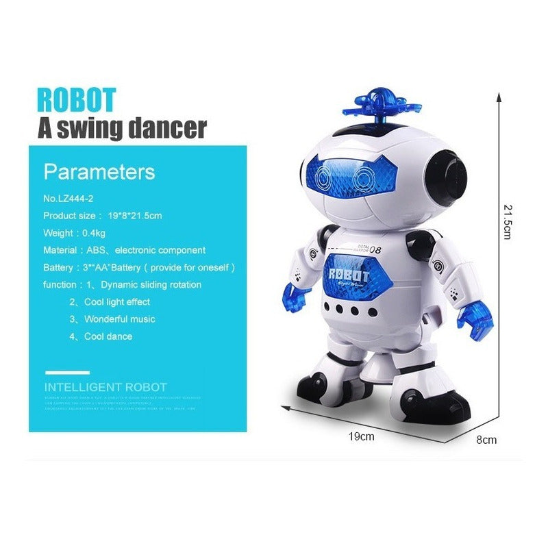 Robot Que Baila Camina Electrónico Con Música Y Luz P/niños Robot