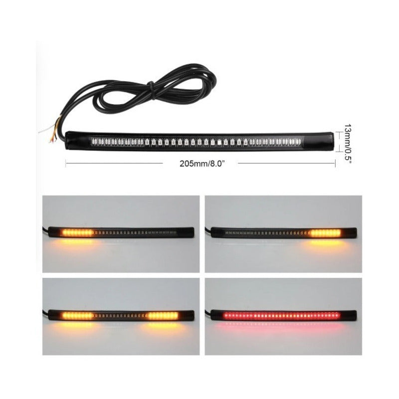 Tira Motocicleta Stop Direccionales 48 Leds Flexible 10 Pz