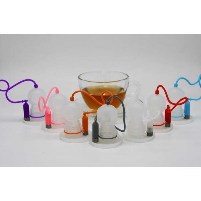 Infusor De Te Buzo Silicona Varios Colores 5 Pz