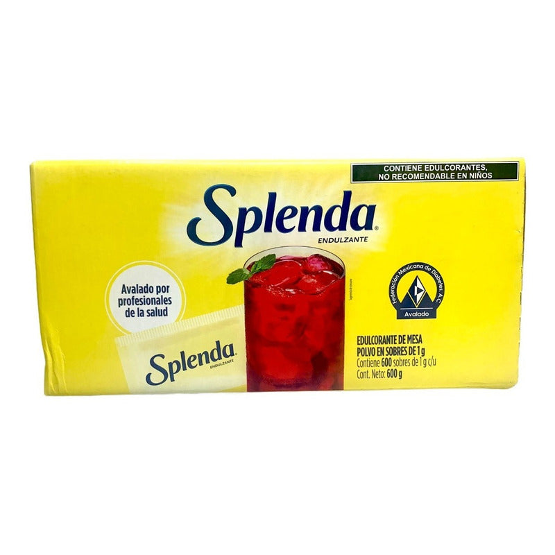 Endulzante Splenda Con 600 Sobres De 1 Gr