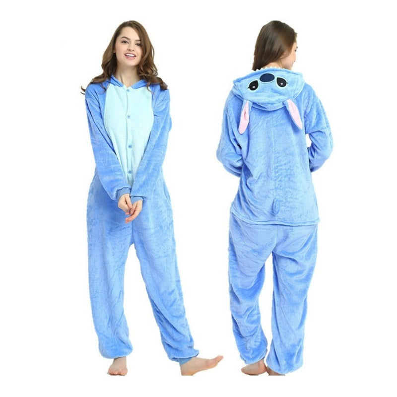 Pijama Stich Disfraz Para Adulto Mujer Hombre Mameluco