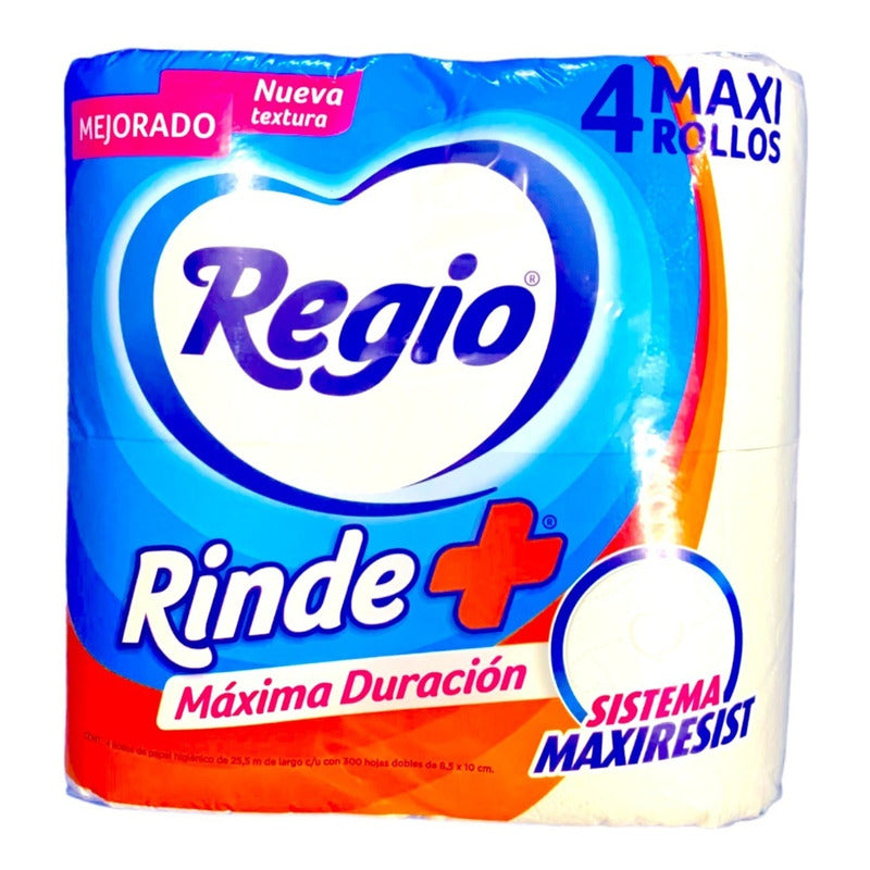 Papel Higiénico Regio Rinde Mas 4 Rollos