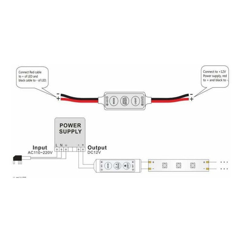 Dimmer Tira Led Ojo De Águila 12v Estrobo Manual Barras - Eurotruck Mexico