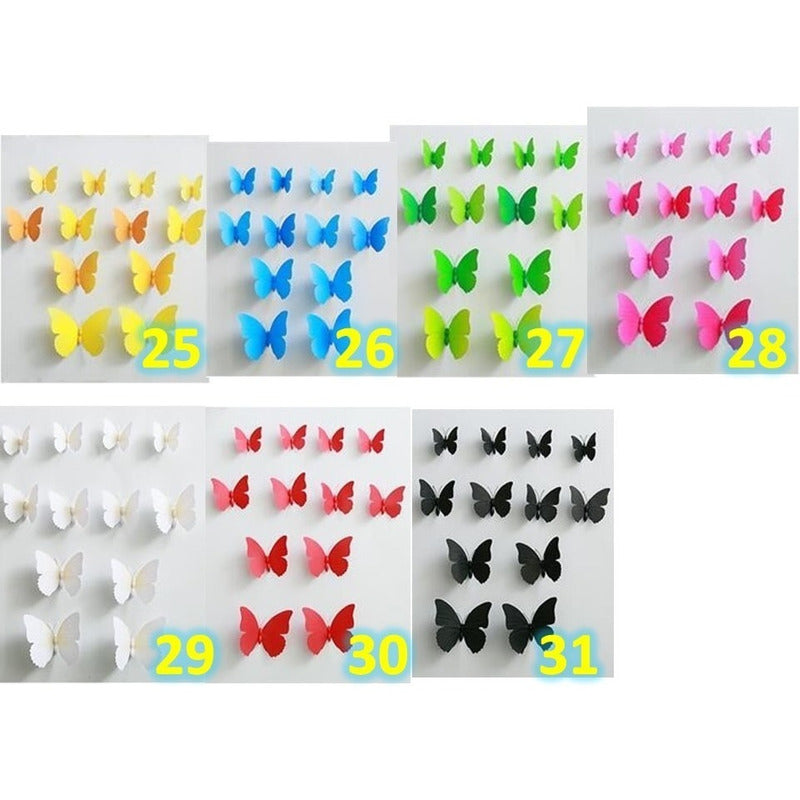 50 Mariposas Pared Refrigeracion Decoracion Con Sin Iman