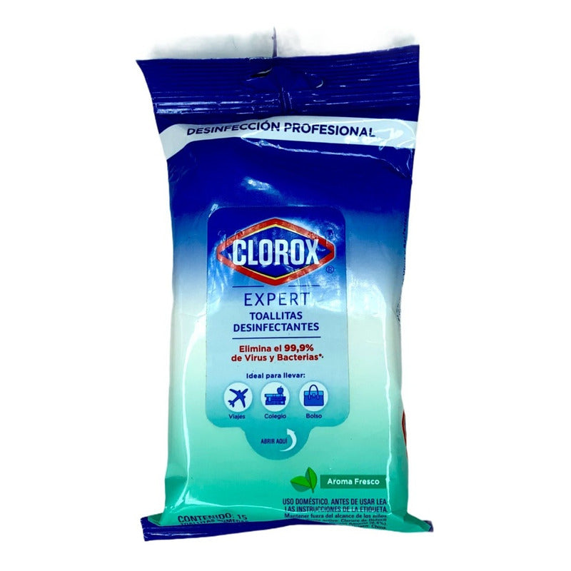 Clorox Toallitas Desinfectantes Expert Con 30 Toallas Aroma