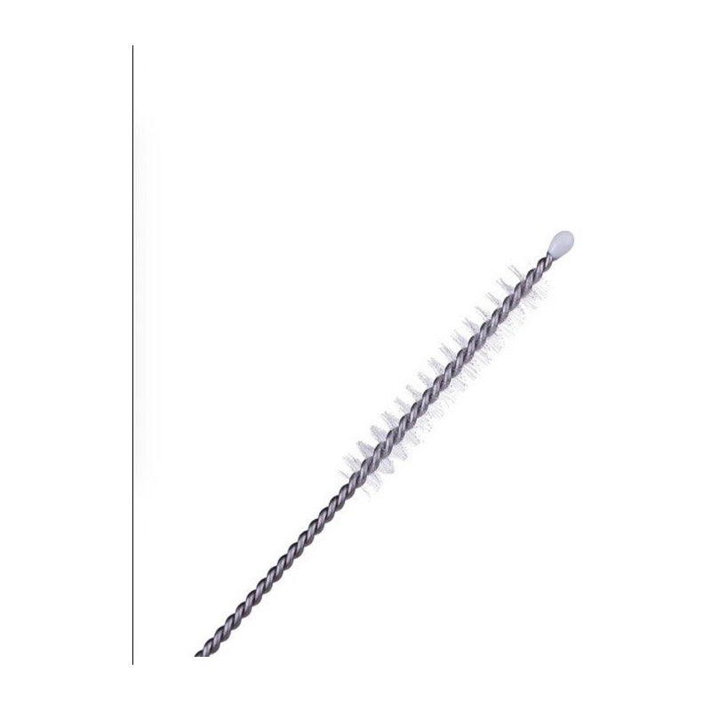 50 Cepillos Para Popotes Limpiador Acero Inoxidable 5mm Meta Plateado