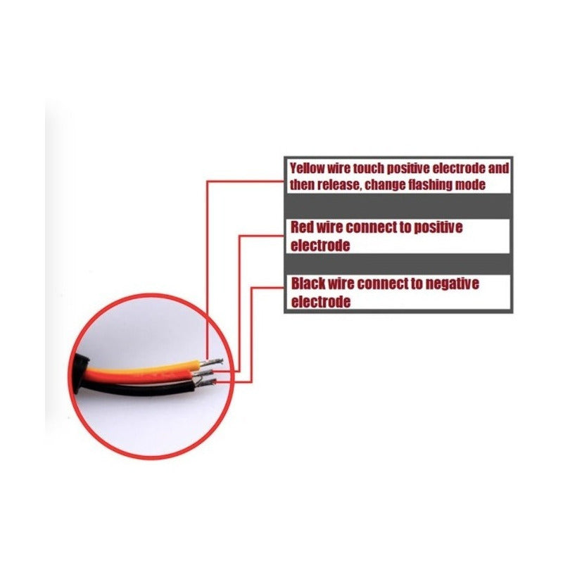 Lateral Faro Led Barra Estrobo 4pz Escolta Patrulla 16 Funci