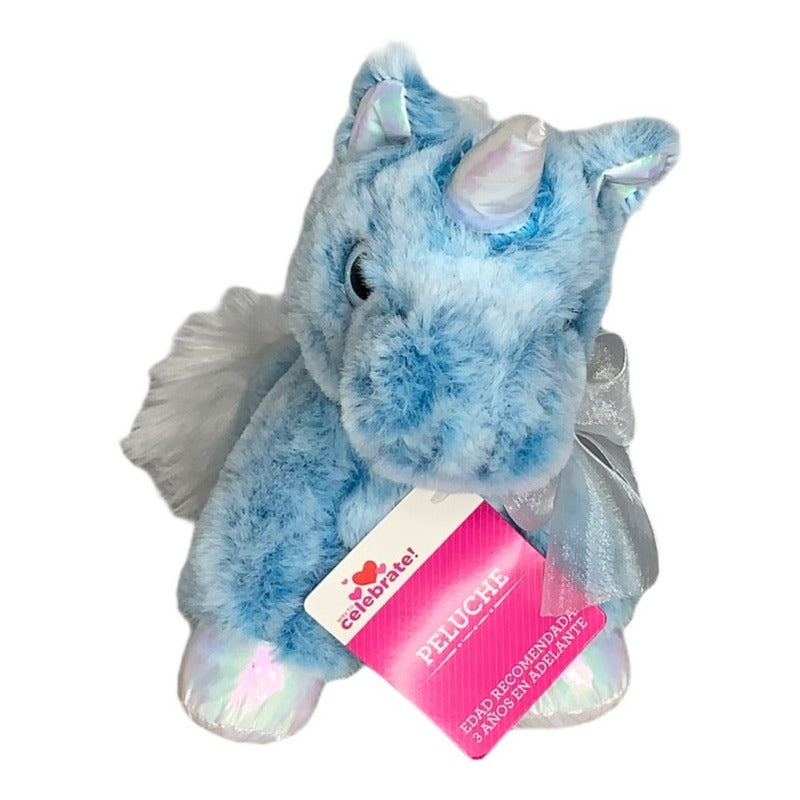 Peluche Way To Celebrate Unicornio Azul 18 Cm - Eurotruck Mexico