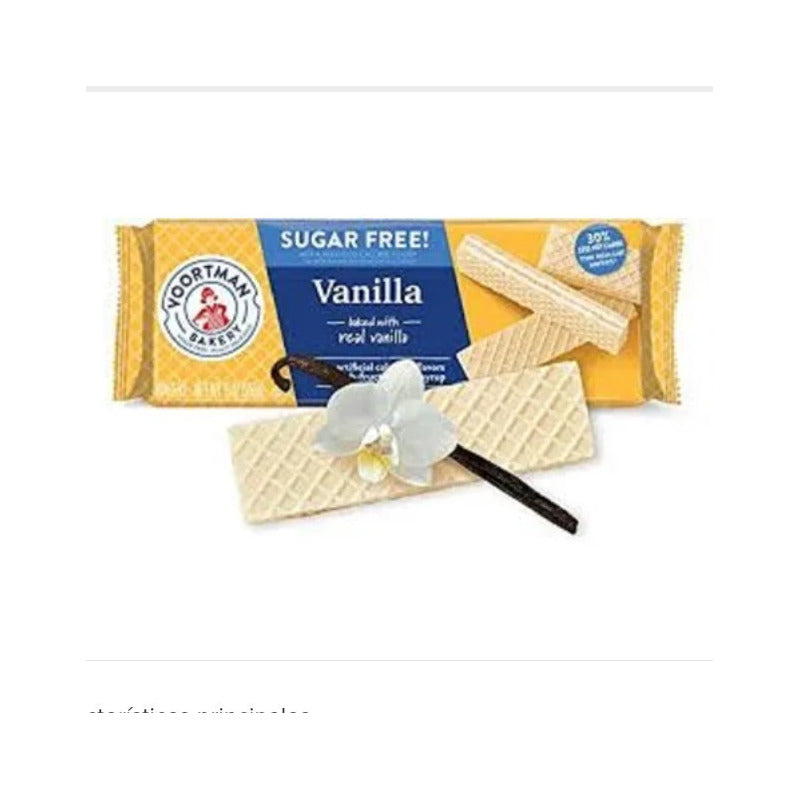 Galletas Wafer Sabor Vainilla Sin Azucar Sugar Free Light