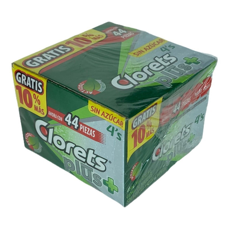 Chicles Clorets 4's Plus 40pzs Sin Azucar - Eurotruck Mexico