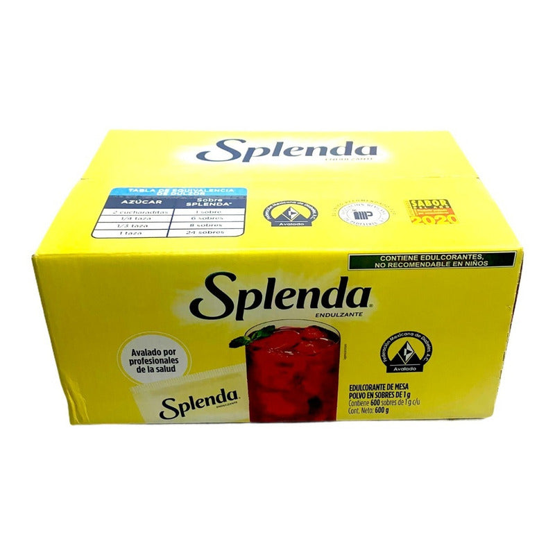 Endulzante Splenda Con 600 Sobres De 1 Gr