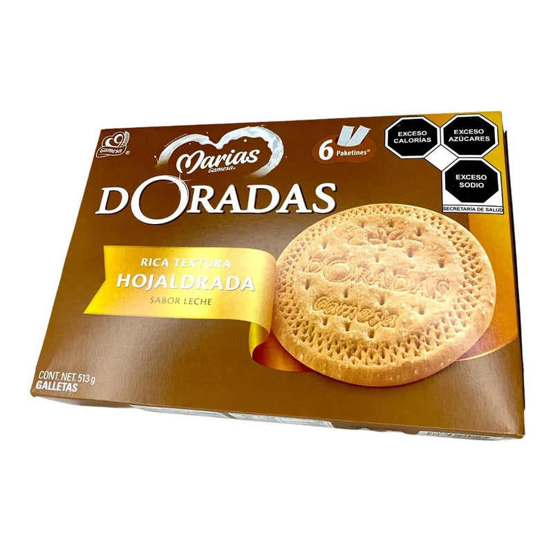 Galletas Marías Doradas 6 Pz Sabor A Leche 513 G